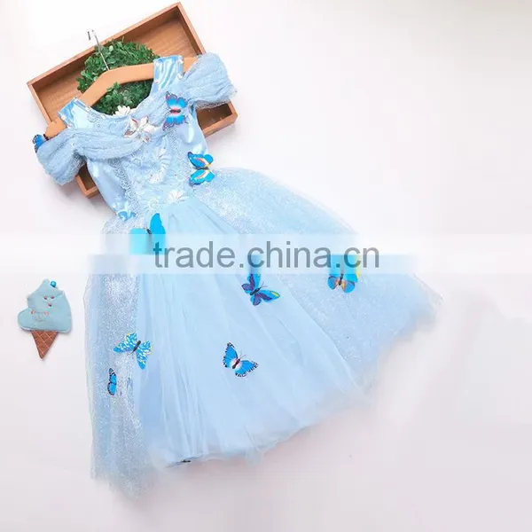 2015 Wholesale Simple Style White Color Lace Girls Birthday Party Dresses photo-4