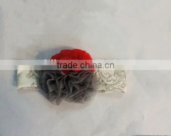 Wholesale Girls Accessories 2016 Cotton Knit Baby Headbands Elastic Besutiful Baby Girl Flower Headbands Boutique Children Bands photo-2