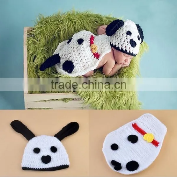 Knitted Animal Hats Soft and Colourful Yarns Handmade Baby Clothing Newborn Crochet Knit Beanie Hat Set Photography Prop photo-3