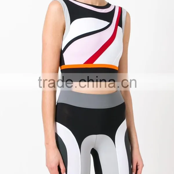 2017 New Style Custom Made Sexy Seamless Stretch Yoga Sport Bra Ladies Fashion Cropped Top photo-2