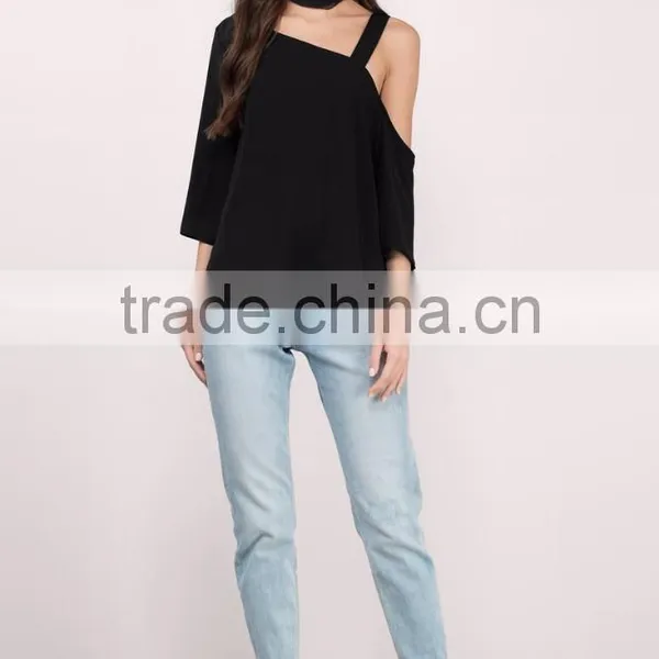 2017 Latest Fashion Design Lady Clothing Summer Top Women photo-2