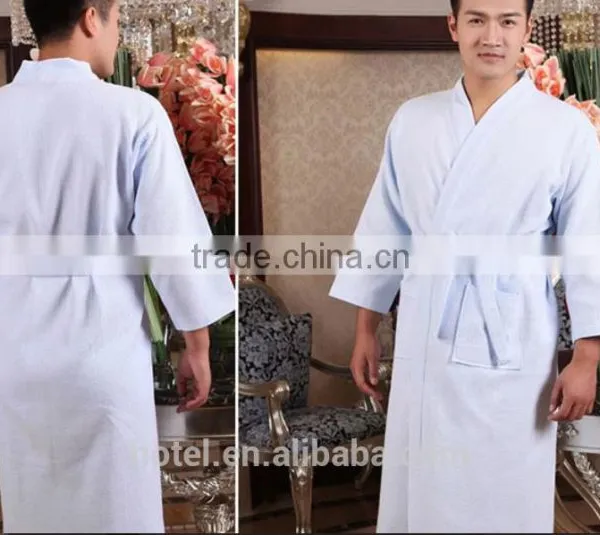 Comfortable and Cheap Waffle Bathrobe for Couple photo-3