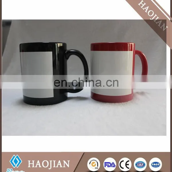 Mug With Decal 11oz Colorful Mugs With White Decal Panel for Sublimation Decal Ceramic Mug photo-2