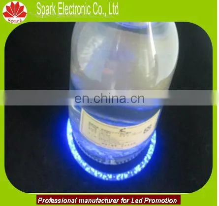 ABS Material Good Qulity Led Bottle Glorifier Coster Battery Coaster photo-2