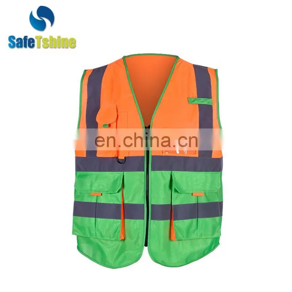 New Design Reflective Fluorescent High Visibility Traffic Safety Vest photo-3