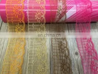 INELASTIC FLOWER LACE ACCESSORIES 4 COLORS OF LACE ACCESSORORS GARMENT FOR HEADBAND ACCESSORIES photo-5