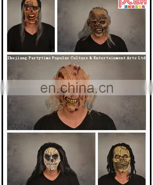 Carnival Halloween Party Latex Full Head Skeleton Wights Mask photo-6