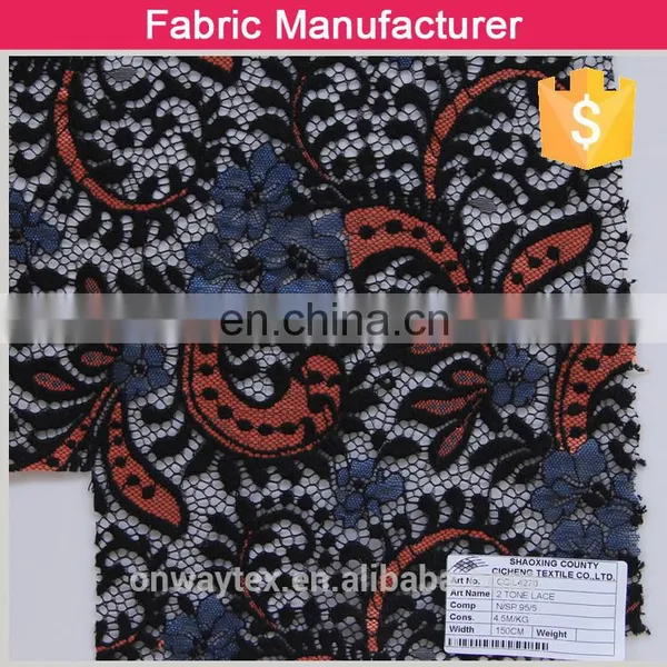 Ladies Garment Public Clothing Spandex Design Solid Lace Fabric for Female photo-2