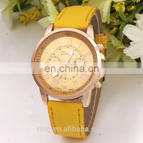 Alloy Case Quartz Watch With Leather for Mens photo-2