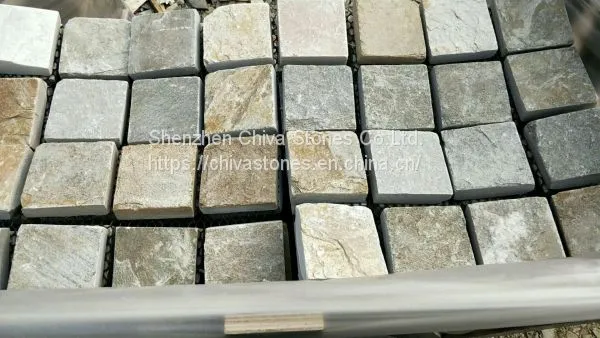 Landscape Patio Paving Stone Garden Products Pavement Paver Paving Stone on Mesh photo-2