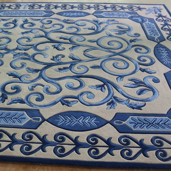 Turq Blue Vintage Rug Pattern Home Decor Carpet Rugs photo-3