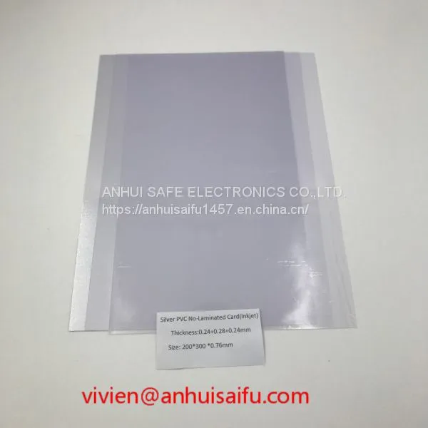 Silver PVC No-Laminated Inkjet Card
