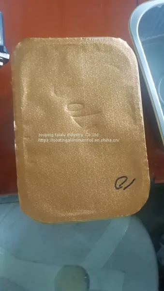 Golden Aluminium Foil With PP Film for Food Container Lid