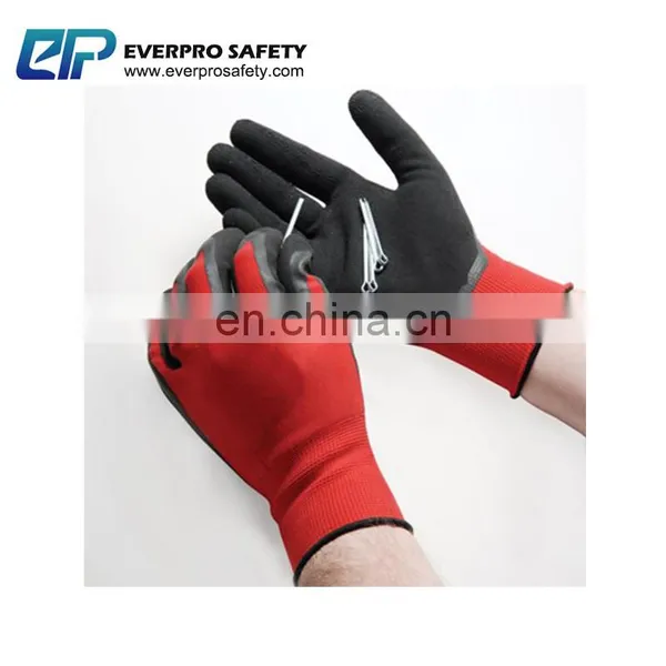 13 Gauge Polyester Liner Latex Sandy Coated Work Gloves With EN388 2121 photo-4