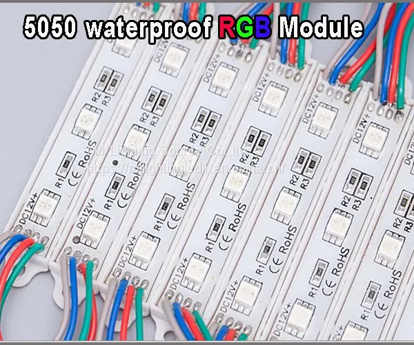 5050 RGB LED Light 12V RGB Colorchanging Modules for Outdoor Advertisment Signage photo-4