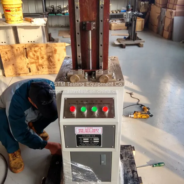Double Knives Charpy Notch Gap Cutter /Power Driven Impact Notching Machine CSL-B-2 photo-4