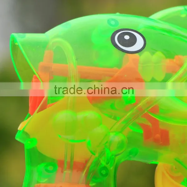 Amazing Transparent Plastic Bubble Blower Gun -cartoon Dolphin Bubble Gun photo-4