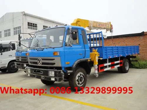Good Price Factory Sale Dongfeng 145 4*2 LHD 5T Cargo Truck With Crane for Sale photo-2