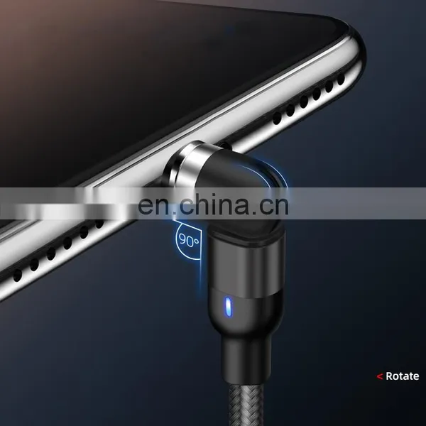 Wholesale 3 in 1 Magnetic Charging USB Cable Charger 540 Degree Rotation Data Cable For Iphon/Micro USB Type C photo-3
