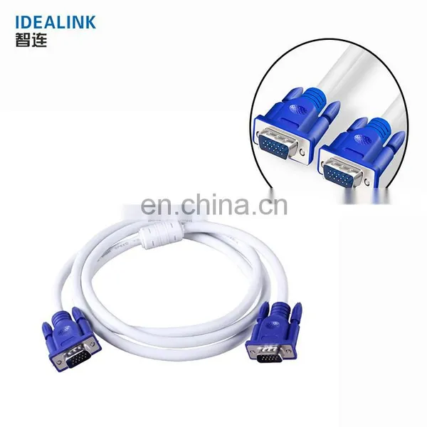 Free Sample Male to Male 3.5mm Rgb Cable Vga Cable 15 Meters Without Screws