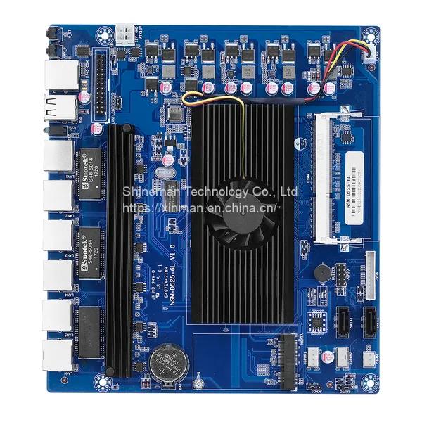 Embedded Intel Atom Processor D525 Motherboard w/ 6 Gigabit LAN for Network Router PC PfSense Firewall Gateway photo-2