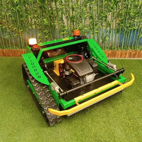 Remote Brush Cutter, China Remote Control Tracked Mower Price, Robot Lawn Mower for Hills for Sale photo-3