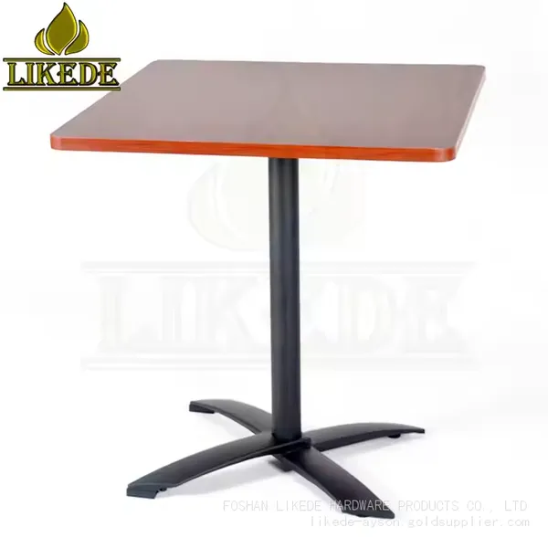Adjustable Aluminum Folding Table Metal Coffee Dining Table for Restaurants photo-4