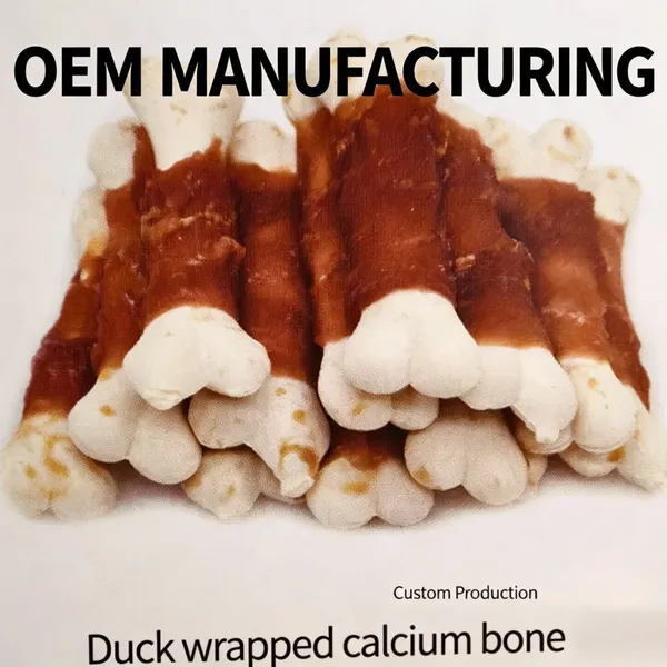 Duck Wrapped Calcium Bone