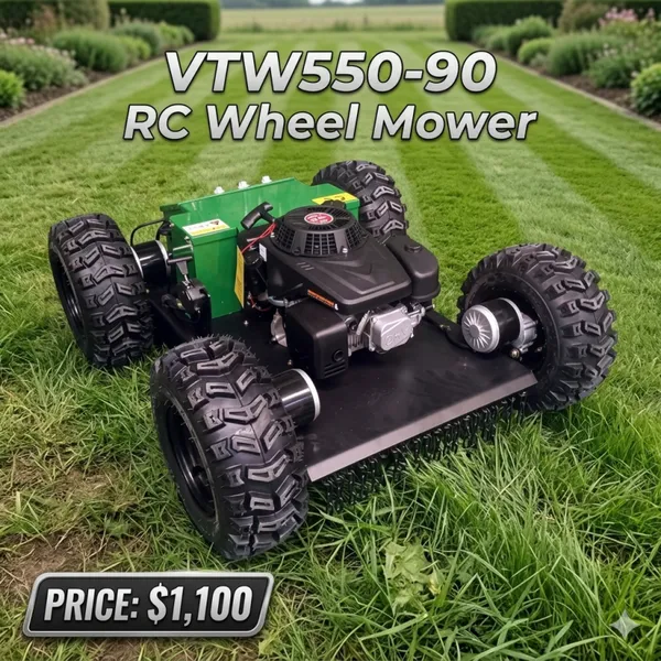 VTW550 Industrial Petrol Rotary Blade Lawn Mower 4-Stroke 224CC Engine Self Propelled Aluminum Chassis Lawn Cutting 550mm