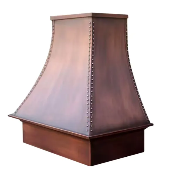 Pure Copper Range Hood Cover, Supplying Pure Handcrafted Kitchen Copper Range Hoods in Various Specifications and Types photo-3