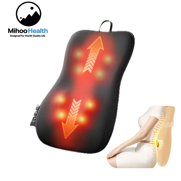 Coussinet de massage pour le dos à double moteur avec thérapie thermique MH-K8