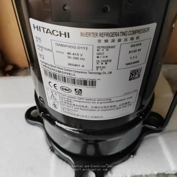 Компрессор инверторного кондиционера Hitachi, модель: DA80PHDG‑D1Y2 / DC65PHDG‑D1S2 / D1Y2