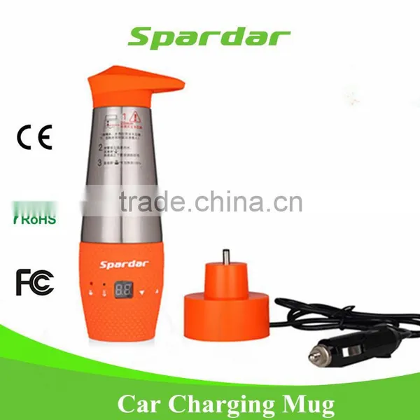 12V Blue Car Electric Kettle for Travel Water Rapid Boiling photo-3
