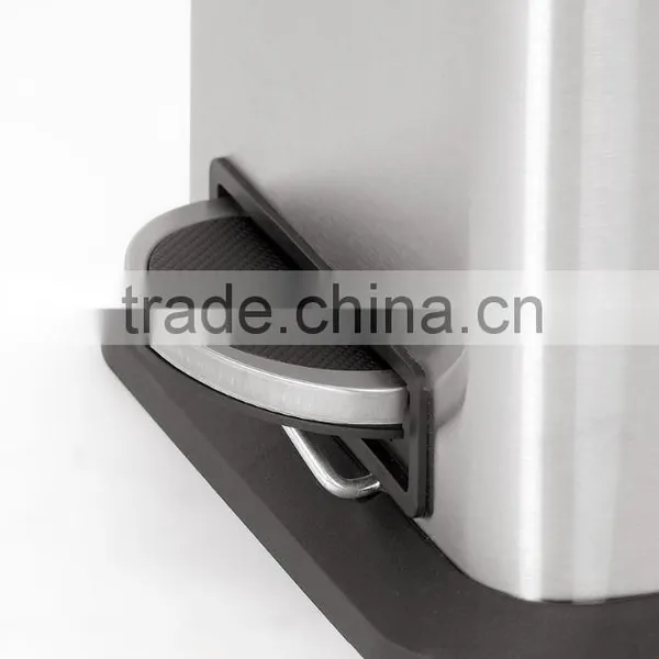 Stainless Steel Square Slow Close Pedal Bin Garbage Bin Step Bin Trash Cans Waste Bin photo-3