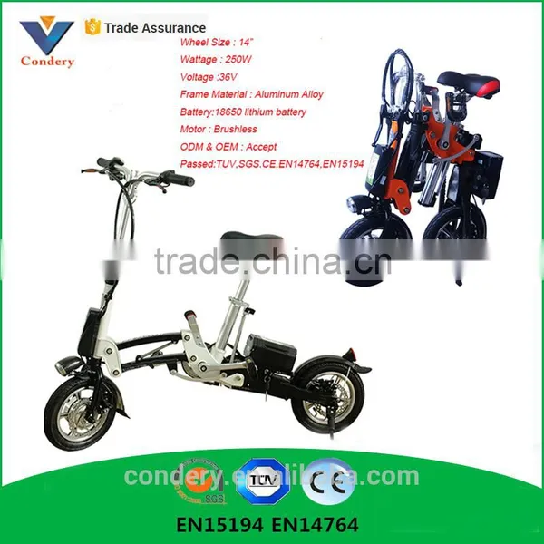 12 Inch Electric Bike 250W Electric Bicycle Folding Electric Bike EN15194 EN14764 Accept OEM photo-4
