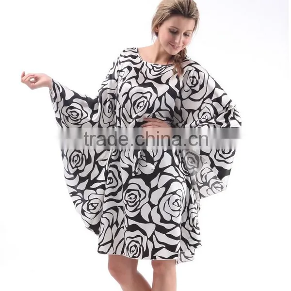 Large Size Women's Sleepwear Round Collar Loose Nightgown photo-2