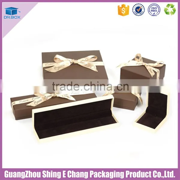 Fancy Custom Logo Ribboned Gift Paperboard Printing Jewelry Packaging Box/cardboard Jewelry Box photo-6