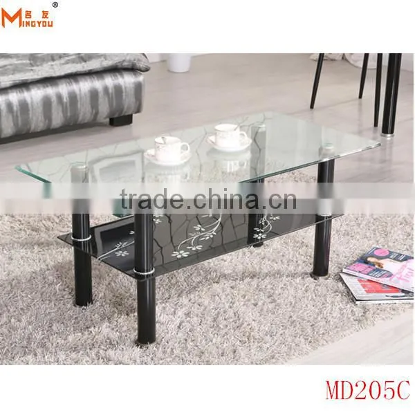 Modern Dining Room Black Glass Dining Table photo-2