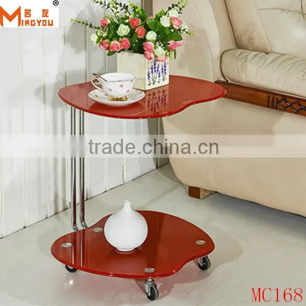 Modern Glass Metal Side Table photo-3
