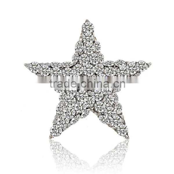Wholesale Pink Rhinestone Star Brooch photo-4