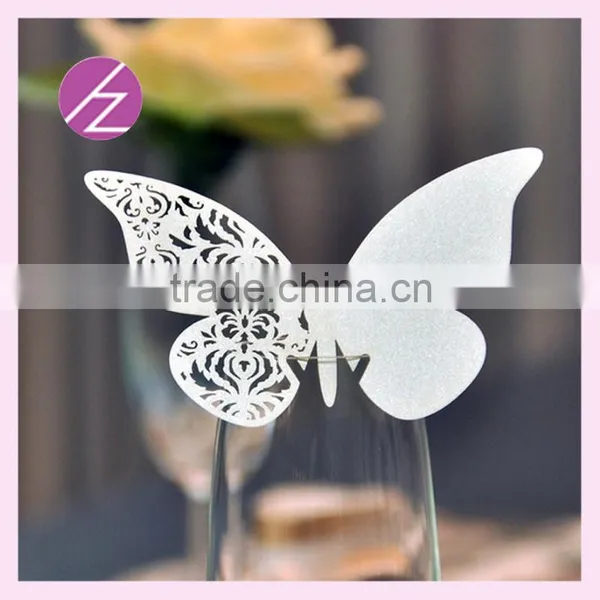 2015 Free Design Wedding Favor Butterfly Wine Card For Party JK-76 photo-3