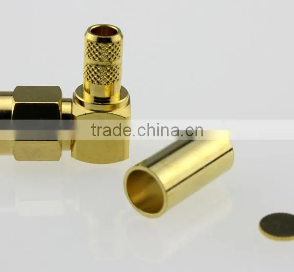 SMA Male Right Angle Coaxial Connector for RG-58U,LMR-195U,LMR-200 Cable,electrical Contact photo-4