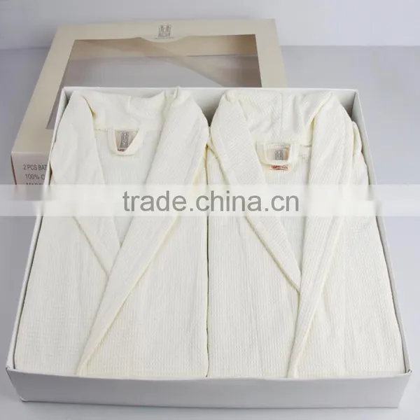 High Quality Cotton Bathrobe Waffle Cotton Bathrobe photo-4