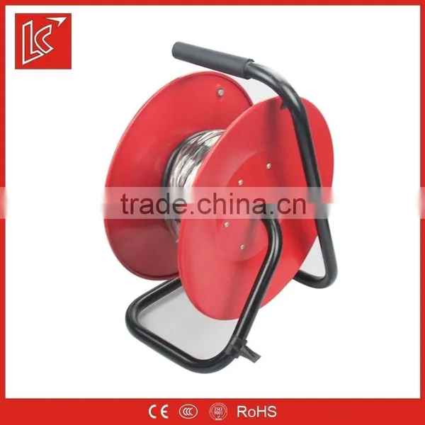 Germany Type Steel 4 Sockets Extension Spring Cable Reel 25m 40m 50m photo-3