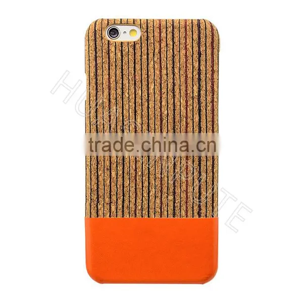 Stylish Natural Real Wood Flip Leather Case For IPhone6/6S photo-2