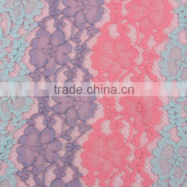 Most Popular Wholesale French Lace Fabric 2016 for Wedding Embroidered French Tulle Lace Fabric photo-4