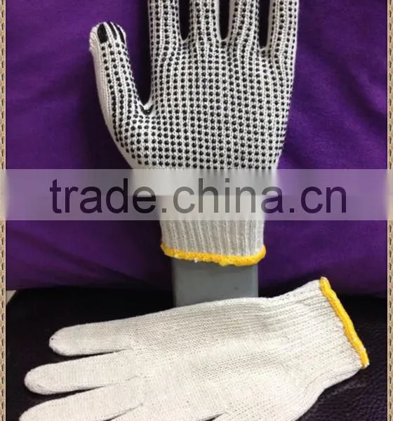 PVC Dotted White Cotton Glove/ Working Glove