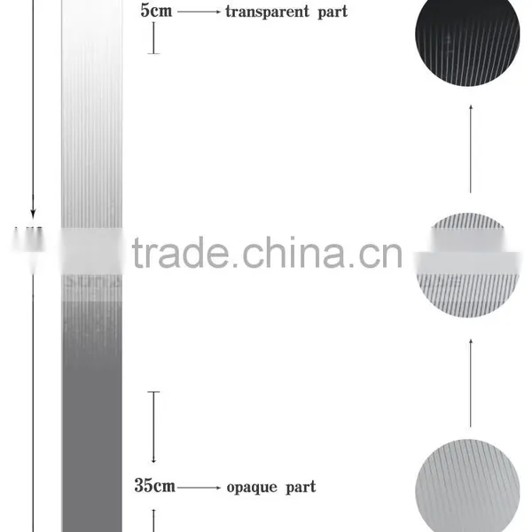Decorative PET White Perpendicular Stripe Gradation Window Film Similar to 3M Window Film photo-4