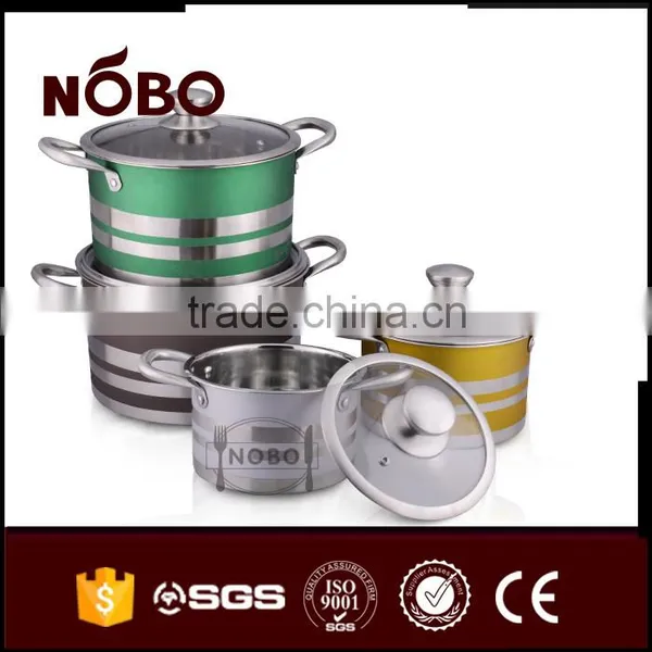 High Quality Colorful Hot Pot Sets With Lid photo-6
