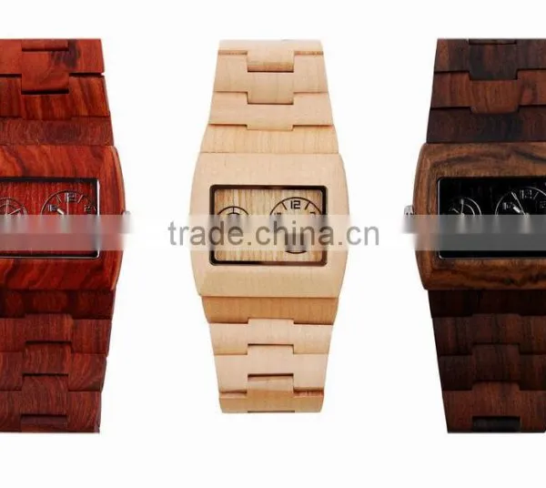 2015 Various Design Wooden Unisex High Quality Famous Brand Watches photo-6